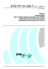 Standard ETSI TR 101329-7-V1.1.1 17.11.2000 preview