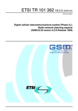 Standard ETSI TR 101362-V8.3.0 28.4.2000 preview