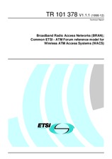 Standard ETSI TR 101378-V1.1.1 7.12.1998 preview