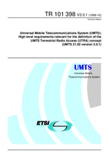 Standard ETSI TR 101398-V3.0.1 30.10.1998 preview