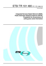 Standard ETSI TR 101480-V1.1.2 16.12.1999 preview