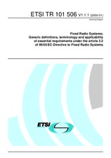 Standard ETSI TR 101506-V1.1.1 21.1.2000 preview