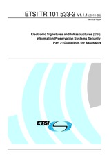 Standard ETSI TR 101533-2-V1.1.1 11.5.2011 preview
