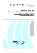 Standard ETSI TR 101561-V1.1.1 14.6.2011 preview