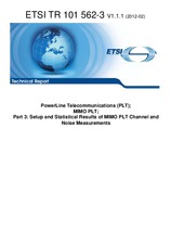 Standard ETSI TR 101562-3-V1.1.1 6.2.2012 preview