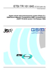 Standard ETSI TR 101640-V7.0.0 31.3.2001 preview