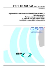 Standard ETSI TR 101641-V8.0.0 27.6.2000 preview