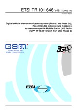 WITHDRAWN ETSI TR 101646-V4.6.0 30.6.2002 preview