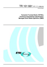 Standard ETSI TR 101661-V1.1.1 28.4.1999 preview