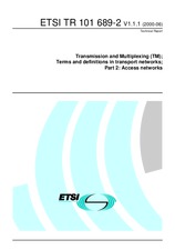 Standard ETSI TR 101689-2-V1.1.1 30.6.2000 preview