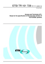 Standard ETSI TR 101728-V1.1.1 14.12.2000 preview