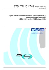 Standard ETSI TR 101748-V7.0.0 30.8.1999 preview
