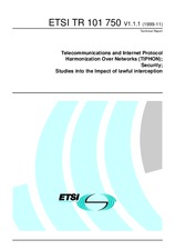 Standard ETSI TR 101750-V1.1.1 15.11.1999 preview