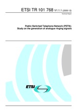 Standard ETSI TR 101768-V1.1.1 8.12.2000 preview