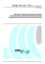 Standard ETSI TR 101778-V1.1.2 8.2.2000 preview