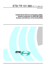 Standard ETSI TR 101866-V1.1.1 27.7.2001 preview