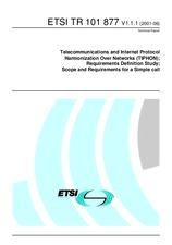Standard ETSI TR 101877-V1.1.1 12.6.2001 preview