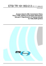 Standard ETSI TR 101953-2-3-V1.1.1 2.7.2004 preview
