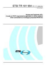 Standard ETSI TR 101954-V1.1.1 1.2.2002 preview