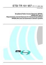 Standard ETSI TR 101957-V1.1.1 22.8.2001 preview