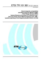 Standard ETSI TR 101981-V1.2.1 19.4.2002 preview