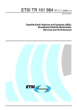 Standard ETSI TR 101984-V1.1.1 5.11.2002 preview