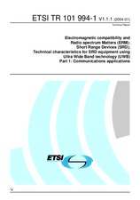 Standard ETSI TR 101994-1-V1.1.1 7.1.2004 preview