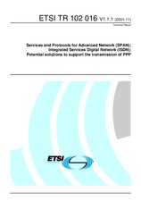 Standard ETSI TR 102016-V1.1.1 28.11.2001 preview