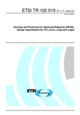Standard ETSI TR 102019-V1.1.1 26.2.2002 preview