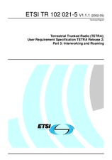 Standard ETSI TR 102021-5-V1.1.1 31.5.2002 preview