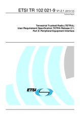 Standard ETSI TR 102021-9-V1.2.1 22.12.2010 preview