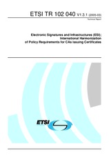 Standard ETSI TR 102040-V1.3.1 17.3.2005 preview