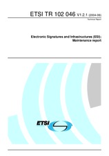 Standard ETSI TR 102046-V1.2.1 4.6.2004 preview