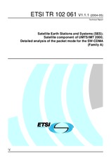 Standard ETSI TR 102061-V1.1.1 27.5.2004 preview