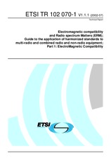Standard ETSI TR 102070-1-V1.1.1 10.7.2002 preview