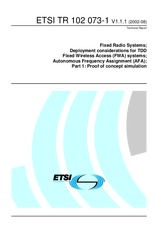Standard ETSI TR 102073-1-V1.1.1 2.8.2002 preview