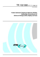 Standard ETSI TR 102088-V1.1.1 21.12.1998 preview