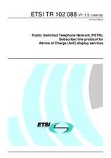 Standard ETSI TR 102088-V1.1.3 8.9.1999 preview