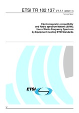 Standard ETSI TR 102137-V1.1.1 25.11.2002 preview