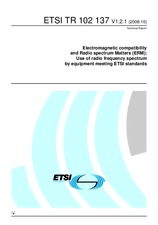Standard ETSI TR 102137-V1.2.1 24.10.2008 preview