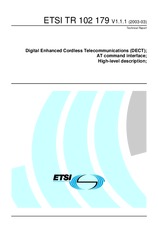 Standard ETSI TR 102179-V1.1.1 13.3.2003 preview