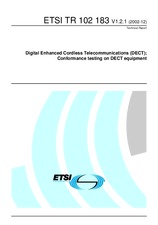 Standard ETSI TR 102183-V1.2.1 6.12.2002 preview