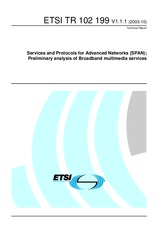 Standard ETSI TR 102199-V1.1.1 16.10.2003 preview