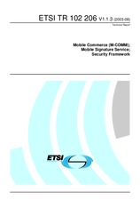 Standard ETSI TR 102206-V1.1.3 28.8.2003 preview
