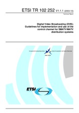 Standard ETSI TR 102252-V1.1.1 30.9.2003 preview