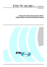Standard ETSI TR 102269-V1.1.1 17.12.2003 preview