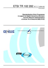 Standard ETSI TR 102282-V1.1.1 10.2.2004 preview