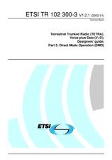 Preview ETSI TR 102300-3-V1.2.1 30.1.2002