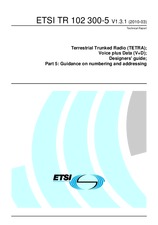 Preview ETSI TR 102300-5-V1.3.1 10.3.2010