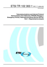 Preview ETSI TR 102302-1-V4.1.1 3.2.2004